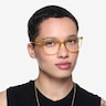 Moonglow Clear Yellow PlasticEyeglass Frames for Women from EyeBuyDirect