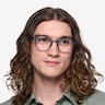 Skydrop Clear Gray PlasticEyeglass Frames for Men from EyeBuyDirect