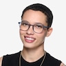 Skydrop Clear Gray PlasticEyeglass Frames for Women from EyeBuyDirect