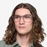 Stormwind Clear Gray PlasticEyeglass Frames for Men from EyeBuyDirect