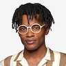 Amaranth Marble White AcetateEyeglass Frames for Men from EyeBuyDirect