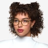 Jamison Matte Clear Green PlasticEyeglass Frames for Women from EyeBuyDirect