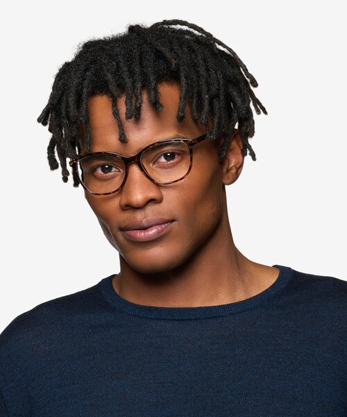 Sloane Light Tortoise PlasticEyeglass Frames for Men from EyeBuyDirect