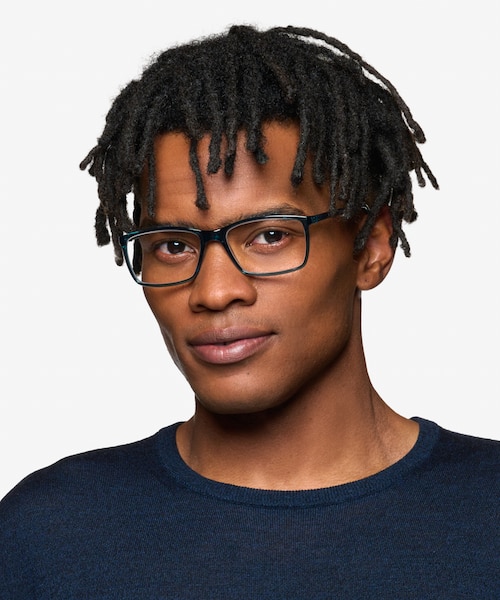 Sterling Shiny Clear Green PlasticEyeglass Frames for Men from EyeBuyDirect