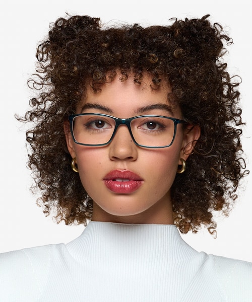 Sterling Shiny Clear Green PlasticEyeglass Frames for Women from EyeBuyDirect