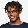 Adler Shiny Black PlasticEyeglass Frames for Men from EyeBuyDirect