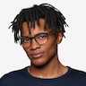 Adler Shiny Clear Green PlasticEyeglass Frames for Men from EyeBuyDirect