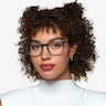 Adler Shiny Clear Green PlasticEyeglass Frames for Women from EyeBuyDirect
