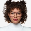 Baylor Clear Gray PlasticEyeglass Frames for Women from EyeBuyDirect