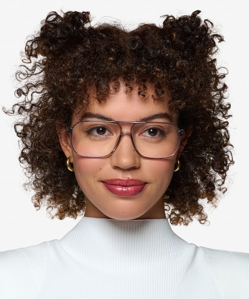 Baylor Clear Gray PlasticEyeglass Frames for Women from EyeBuyDirect