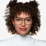 Baylor Clear Gray PlasticEyeglass Frames for Women from EyeBuyDirect