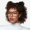 Baylor Shiny Black PlasticEyeglass Frames for Women from EyeBuyDirect