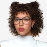 Thayer Clear Navy PlasticEyeglass Frames for Women from EyeBuyDirect