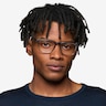 Thayer Clear Gray PlasticEyeglass Frames for Men from EyeBuyDirect