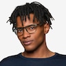 Larkin Clear Green PlasticEyeglass Frames for Men from EyeBuyDirect