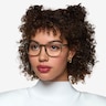 Larkin Clear Green PlasticEyeglass Frames for Women from EyeBuyDirect