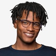 Monti Clear Purple PlasticEyeglass Frames for Men from EyeBuyDirect