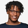 Monti Clear Purple PlasticEyeglass Frames for Men from EyeBuyDirect