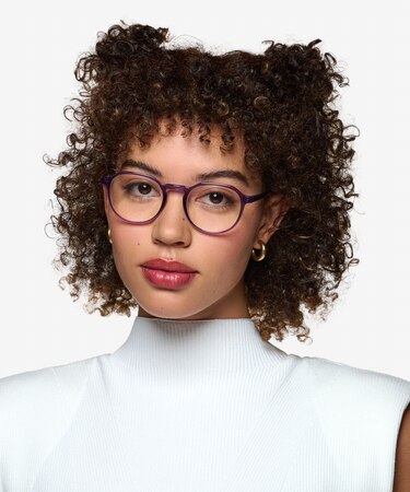 Clear Purple Monti -  Plastic Eyeglasses