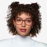 Kieran Clear Orange PlasticEyeglass Frames for Women from EyeBuyDirect