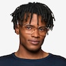 Caelan Clear Champagne PlasticEyeglass Frames for Men from EyeBuyDirect