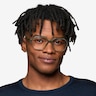 Caelan Clear Green PlasticEyeglass Frames for Men from EyeBuyDirect