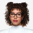 Tully Shiny Black PlasticEyeglass Frames for Women from EyeBuyDirect