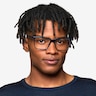 Seraph Clear Blue PlasticEyeglass Frames for Men from EyeBuyDirect