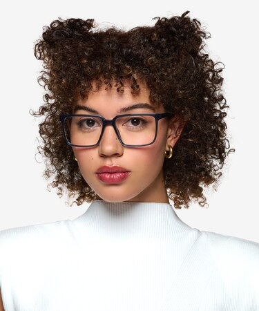 Clear Blue Seraph -  Plastic Eyeglasses