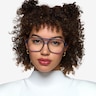 Eris Clear Blue Purple PlasticEyeglass Frames for Women from EyeBuyDirect