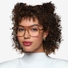Eris Clear Brown PlasticEyeglass Frames for Women from EyeBuyDirect