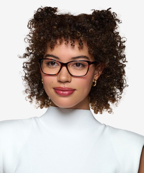 Marlowe Tortoise PlasticEyeglass Frames for Women from EyeBuyDirect