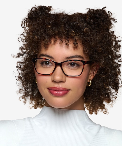 Marlowe Tortoise PlasticEyeglass Frames for Women from EyeBuyDirect