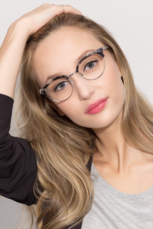 Annabel Gunmetal & Tortoise Acetate-metalEyeglass Frames for Women from EyeBuyDirect
