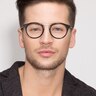 Get Lucky Black & Silver AcetateEyeglass Frames for Men from EyeBuyDirect