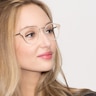 Get Lucky Ivory & Silver Acetate-metalEyeglass Frames for Women from EyeBuyDirect