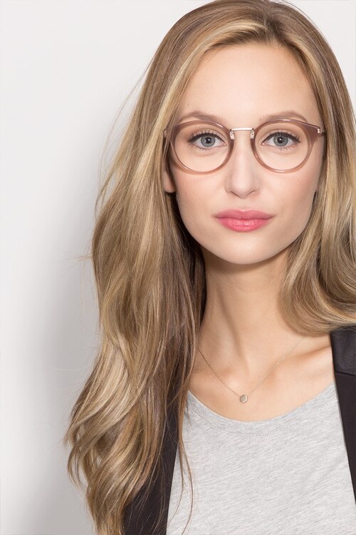 Get Lucky Brown & Silver Acetate-metalMontures de lunettes de vue pour Femmes d'EyeBuyDirect