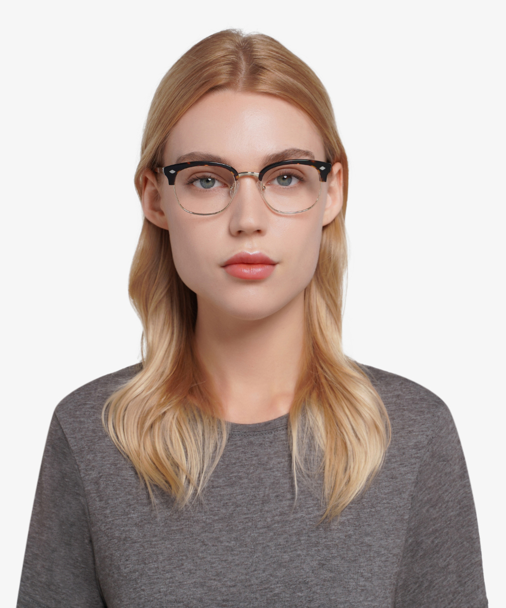Japan Morning Browline Dark Tortoise Full Rim Eyeglasses Eyebuydirect
