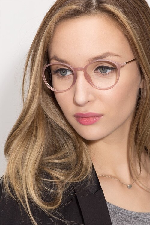 Doc Light Pink PlasticEyeglass Frames for Women from EyeBuyDirect
