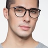 Naomi Noir Plastic-metalMontures de lunettes de vue pour Hommes d'EyeBuyDirect