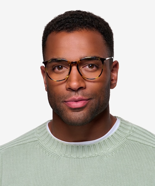 Naomi Tortoise Plastic, MetalEyeglass Frames for Men from EyeBuyDirect