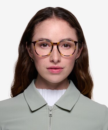 Tortoise Naomi -  Lightweight Plastic Eyeglasses