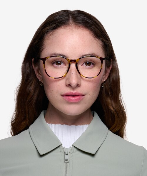 Naomi Tortoise Plastic, MetalEyeglass Frames for Women from EyeBuyDirect