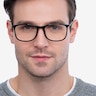 Hurricane Black PlasticEyeglass Frames for Men from EyeBuyDirect
