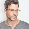 Sweet Jane Brown Wood-textureEyeglass Frames for Men from EyeBuyDirect