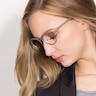 Sweet Jane Brown Wood-textureEyeglass Frames for Women from EyeBuyDirect