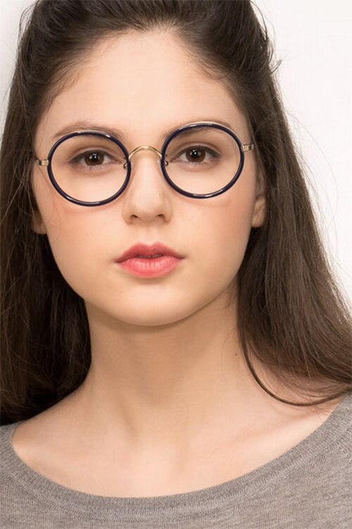 Gemini Navy AcetateEyeglass Frames for Women from EyeBuyDirect