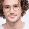 Gemini Light Brown AcétateMontures de lunettes de vue pour Hommes d'EyeBuyDirect