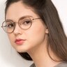 Gemini Light Brown AcétateMontures de lunettes de vue pour Femmes d'EyeBuyDirect