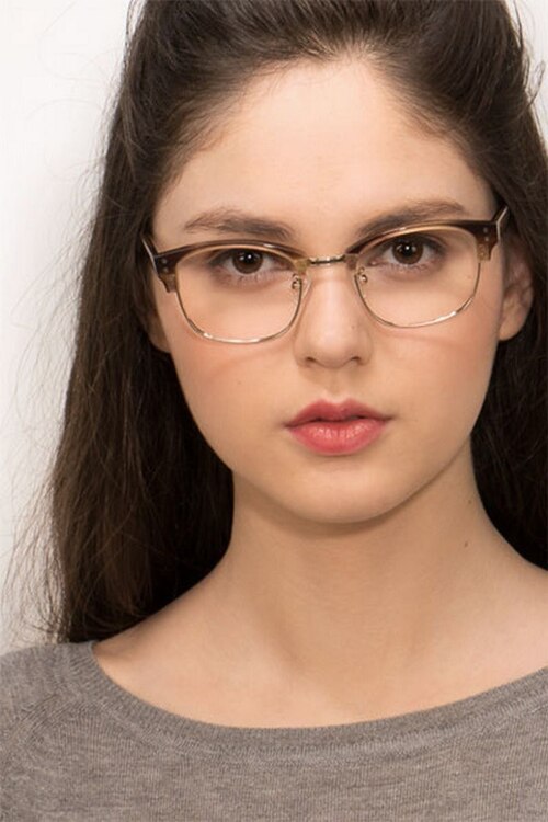 Look Up Brown AcetateEyeglass Frames for Women from EyeBuyDirect